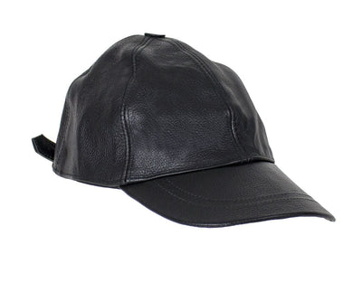 Leather Baseball Hat.