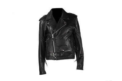 Classic Black Leather Motorcycle Jacket